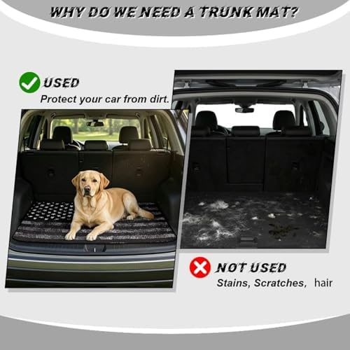 Black American Flag Universal Cargo Liner 29"x39" - Image 4