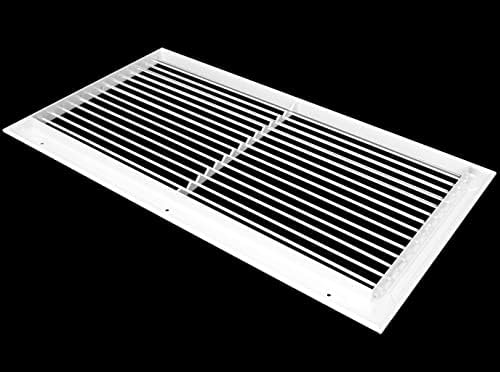 24"w X 12"h Aluminum Adjustable Return/Supply HVAC Air Grille - Image 3
