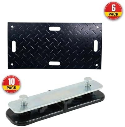 Mytee Products 2' x 4' Ground Protection Mats Kit w/ 10 Pcs Single Connectors - Image 2