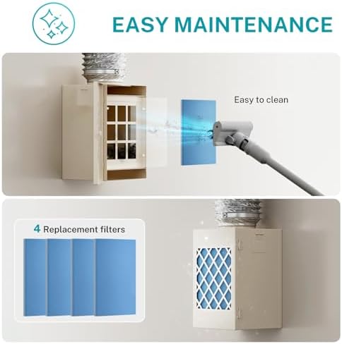 HG Power Metal Indoor Dryer Vent Kit, Dryer Vent Box, Safety Vent Flap - Image 6