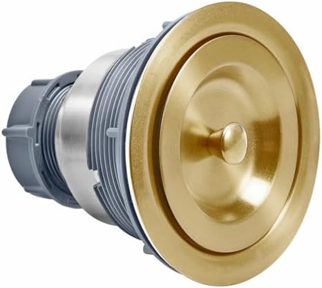 KONE 3-1/2 Inch Brass Sink Drain, Durable Stainless Steel Brass Kitchen Sink - Image 4