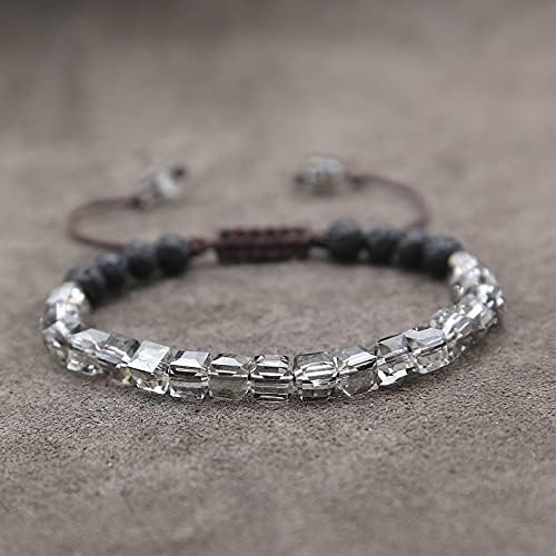 Lava Rock Bead Bracelet For Women-Zebra Stone Beaded Bracelets Essential Oil Aromatherapy Bracelet Set Balancing Chakra - Perfect Gifts For Women