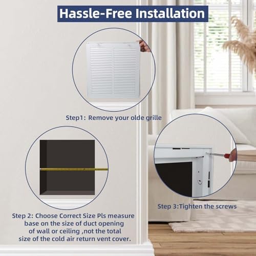 24x10 Return Air Grille, Air Return Vent Cover - Image 6