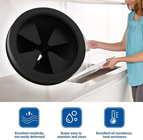 2 PCS Garbage Disposal Splash Guard Collar Sink Baffle, Food Waste Disposer - Image 3