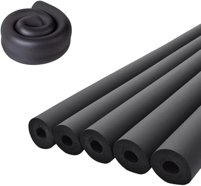 Pipe Insulation Foam Tube 3/8" ID*3/8" Foam Tubing Black Pipe Cover Heat by Unknown