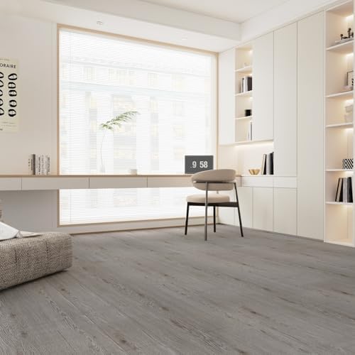 3D Peel and Stick Vinyl Floor Tile Roll Wood Plank Sticker 23"x393"/64 Sq.Ft - Image 2