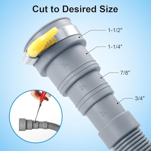 Elyfree Washing Machine Drain Hose, 12 Feet Universal Dishwasher Drain Hose - Image 3