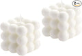 2PCS White Bubble Candles by HUTIP