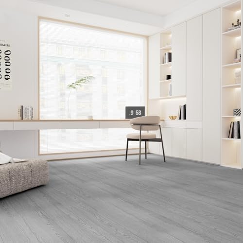 3D Peel and Stick Floor Tile Vinyl Roll Wood Plank Sticker 23"x393"/64 Sq.Ft - Image 2