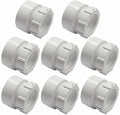 Sivak 8 Pack 1-1/2 to 1-1/4 PVC DWV Female Trap Adapter Drain Line Adapter by Sivak