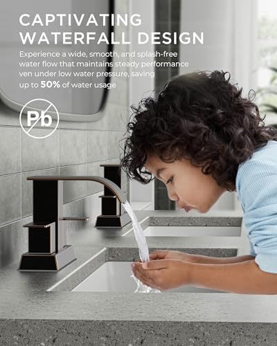 FORIOUS Bathroom Sink Faucet 4 Inch Centerset 2 or 3 Hole Oil Rubbed Bronze - Image 5