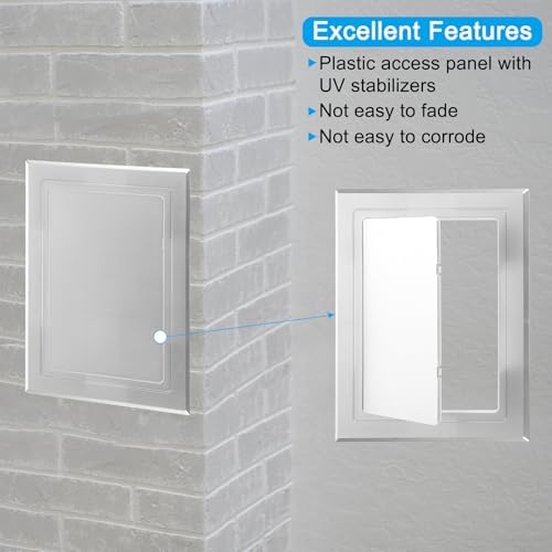 PATIKIL 8x6 inch Self-Adhesive Access Panel, ABS Plumbing Access Doors Easy - Image 3