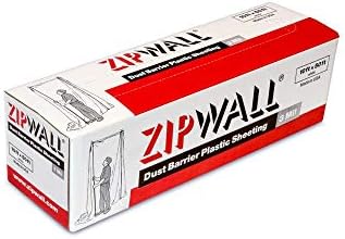 ZipWall PY50 Dust Barrier Plastic Sheeting, 3 mil & ZipDoor ZDS Standard Dust - Image 2