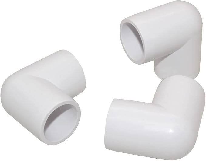3/4" 90 Degree PVC Elbow Fitting, Furniture Grade 2 Way Right Angle Elbow Side - Image 5