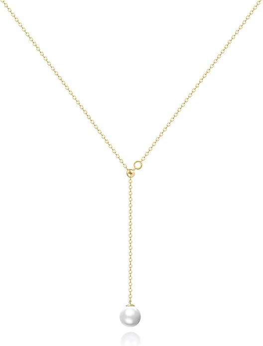 Zeffy Gold Pearl Necklace for Women, Dainty 14K Gold/Silve Plated Layered Pearl Choker Pearl Earrings Pearl Bracelets Wedding Trendy Gold Jewelry Set for Women Gifts
