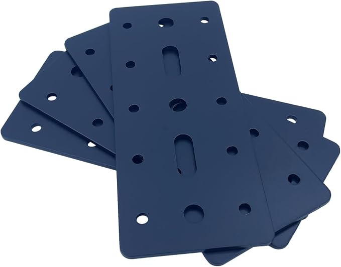 4 PCS 6"X2.5" Straight Steel Flat Plate, Heavy Duty Mending Plate Joining - Image 6