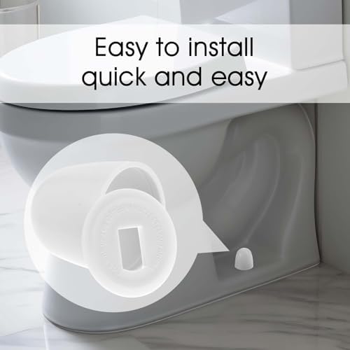 6 Packs Universal Toilet Bolt Caps, Tall Toilet Bolt Caps, Round Plastic - Image 3