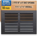 Fits 10x6 Duct Opening | Steel Return Air Grille by Handua | Vent Cover Grill by Handua