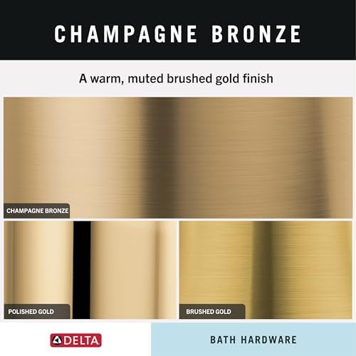 Delta Single Post Toilet Paper Holder | Champagne Bronze | Wall Mount | Cassidy - Image 6