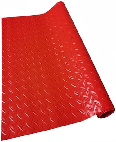 Floor Mat Red 0.7×1m, Non-Slip Mat, Floor Protector, Durable Easy to Clean by Unknown