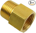 3 Pcs/Pack Brass Pipe Fitting Metric M20 x 1.5 Male To 1/2" NPT Female Adapter by HongBoW+Hardware