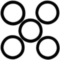 5 Pcs Garbage Disposal Sink Seal Gasket, Putty-Free Flange Seal Gasket by Zookpr