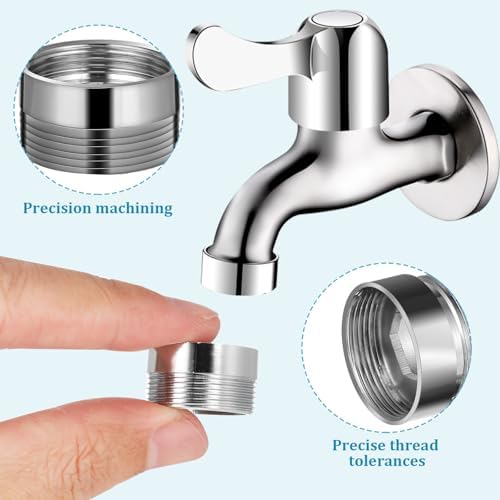 SEWACC 8 pcs Faucet Adapter Kit Water Filter Faucet Adapter Kitchen to Hose - Image 3