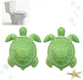 Green Sea Turtle Ceramic Toilet Bolt Covers 2-Pack, Decorative Bathroom by boeemi