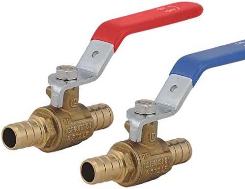 LD- 1/2" PEX Brass Ball Valve, 1/2-in PEX LF Brass Shut off Ball Valve - Image 2
