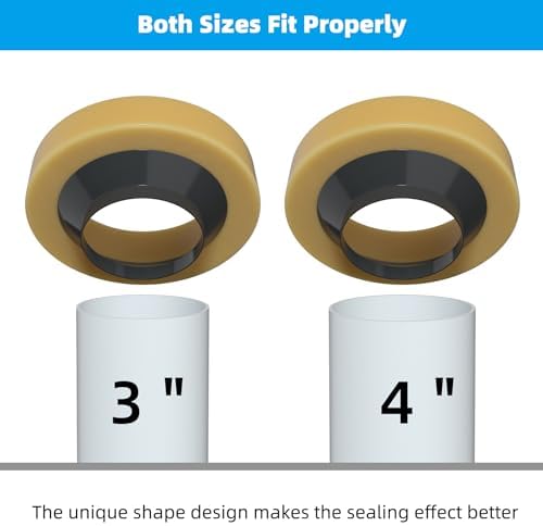 Hibbent 1 Pack Wax Ring for Toilet, Fits 3-inch and 4-inch Waste Line - Image 5