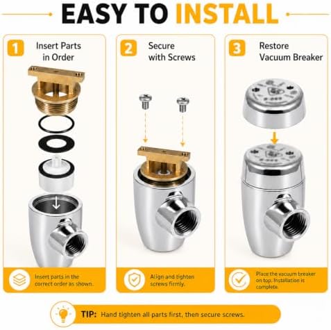 B-0969-RK01 Vacuum Breaker Kit for T&S Brass B-0969, 1/2" NPT - Image 5