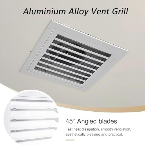 Modern Black Return Air Grille 8x14 in, Duct Cover - Image 3