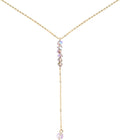 Necklace for Women, Dainty Long 14K Gold Y-Shaped Necklace Jewelry Trendy Beaded Layered Chain Drop Necklaces Jewelry Women Gifts