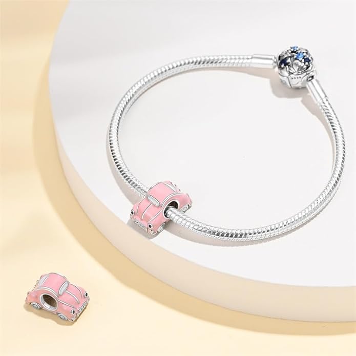 LIGHTDOG 925 Sterling Silver Charm fits Pandora Charm Bracelet Necklaces Pendant Bead Charms Jewelry Gift for Women Family Friends