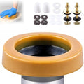 Toilet Bowl Wax Ring Kit with Flange Bolts, Fits 3 or 4 Inch Lines by F