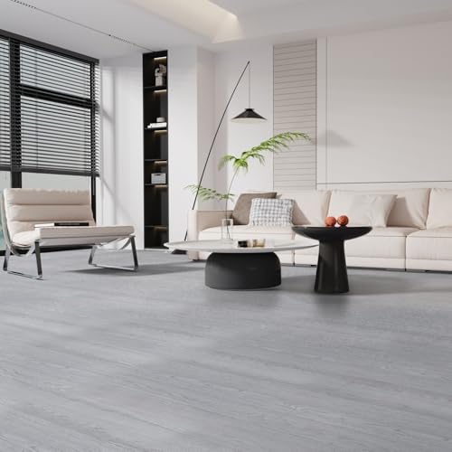 3D Peel and Stick Floor Tile Vinyl Roll Wood Plank Sticker 23"x393"/64 Sq.Ft - Image 3