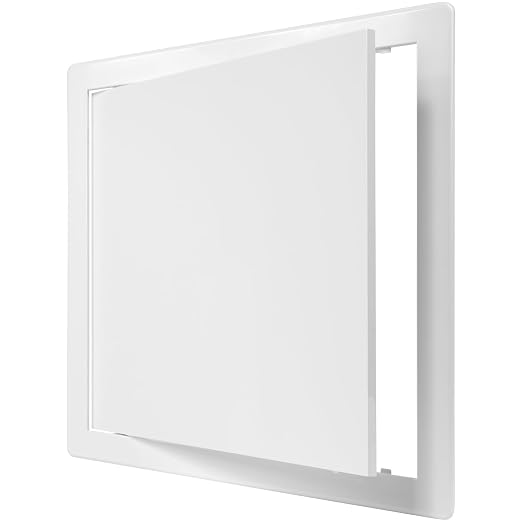 12" x 12" White ABS Plastic Plumbing Access Panel by ECOPROVENT