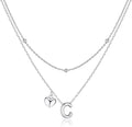 adoyi Valentines Day Gifts for Women Hers Dainty 14K Gold Plated Heart Initial Necklaces Layered Letter A-Z Pendant Necklace Stack Trendy Jewelry Birthday Valentines Day Gifts for Women Jewelry