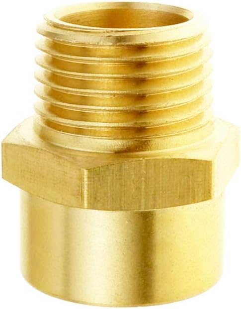 Joywayus 1/2" NPT Thread Female × 1/2" G Thread Male Brass Pipe Fitting Adapter - Image 8