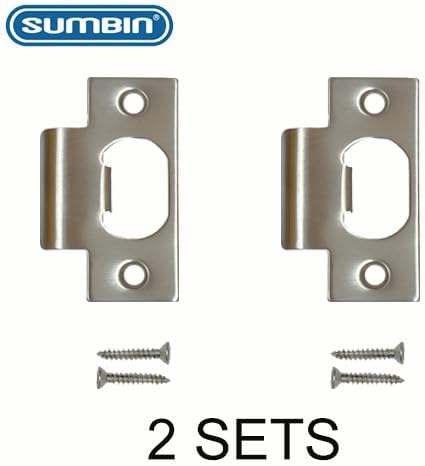 Heavy Duty Replacement Stainless Steel 304 Strike Plate T Lip Radius Corner - Image 2