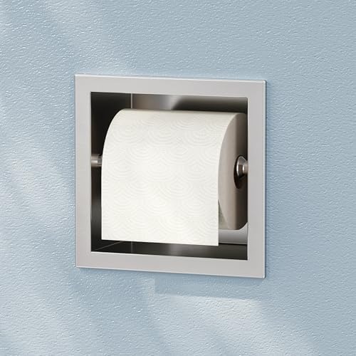 Neodrain 304 Stainless Steel Recessed in Wall Toilet Paper Holder by Neodrain