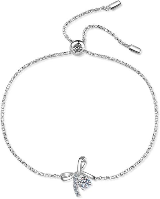 14K Gold Over S925 Sterling Silver 0.3ct/0.5ct D-color VVS2 Diamond Bracelet with Adjustable Chain, Delicate Present for Special Occasions