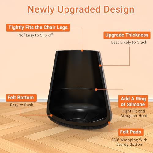 Chair Leg Floor Protectors for Hardwood Floors Extra Small 24pcs - Image 3