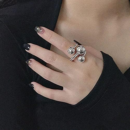 Sora Tuki Rings for Women Chunky Rings Set Adjustable Stackable Ring for Women Bold Thick Statement Ring Trendy Chunky Jewelry