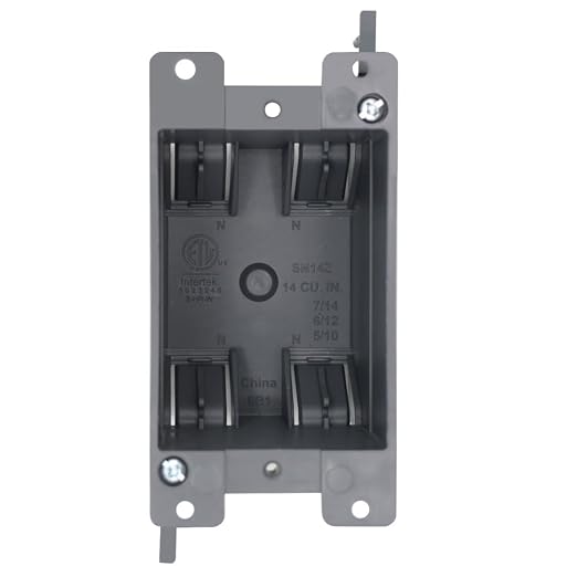 MAKERELE Old Work Electrical Box 1 Gang, 14 cu.Inch Cut in Outlet Box, AWG - Image 6