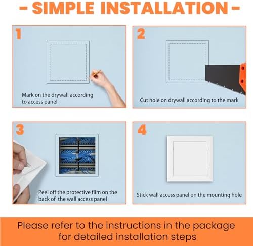 GCGOODS 8" x 8" Self-Adhesive Access Panel - Image 6