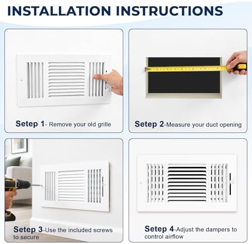 12 x 6 Inch Duct Opening Air Vent Cover - Image 6