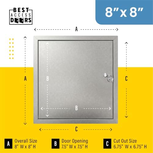 Best 8" x 8" Hinged Duct Access Panel - Image 2