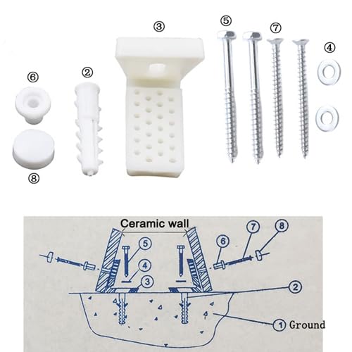 KUMGROT Toilet Floor Mounting Bolt Kit, Toilet Anchoring Screws - Image 7
