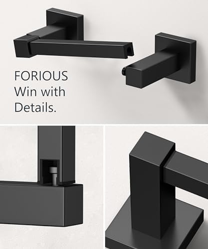 FORIOUS Commercial Toilet Paper Holder Wall Mount Bathroom Tissue Holder - Image 6